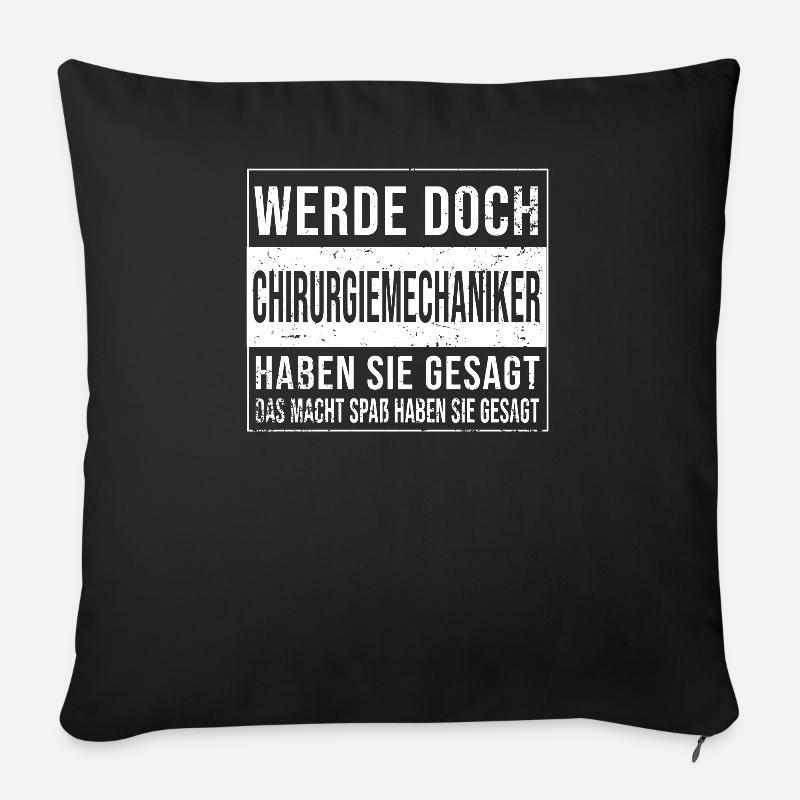Berufe Ausbildung bestanden WERDE DOCH - Sofakissen mit Füllung 45 x 45 cm - Schwarz