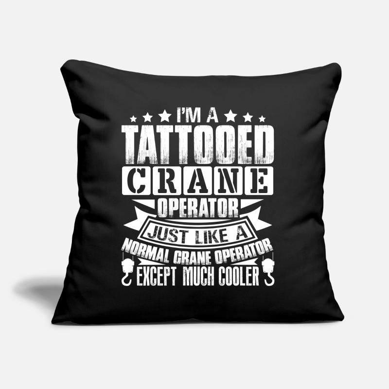 Crane Operator Tattooed Crane Operator Sofa pillow with filling 45cm x 45cm
