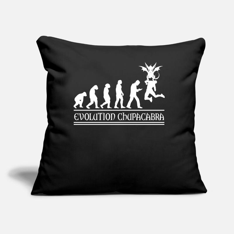 Cryptozoologistes Chupacabra Monster Evolution Coussin et housse de 45 x 45 cm