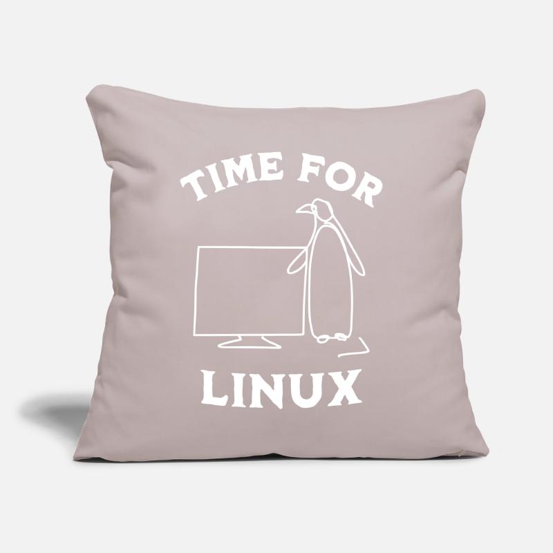 Time for Linux and Open Source Software Sofa pillow with filling 45cm x 45cm