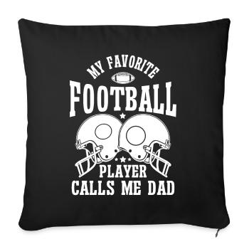 Soccer Dad Proud Soccer Dad Father's Day - Sofa pillow with filling 45cm x 45cm - black - Front