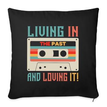 Fille garçon enfants 70 s 80 s 90 s Disco Costume tenue - Coussin et housse de 45 x 45 cm - noir - Devant