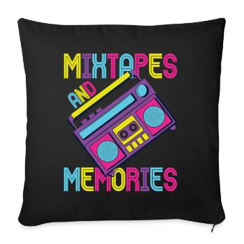 Fille garçon enfants 70 s 80 s 90 s Disco Costume tenue - Coussin et housse de 45 x 45 cm - noir - Devant