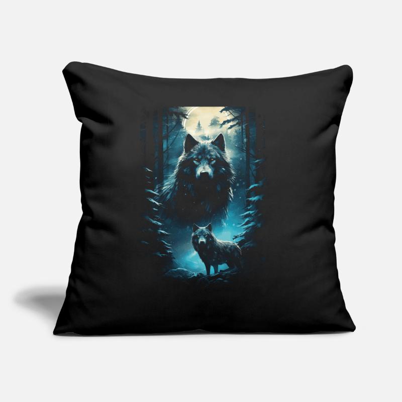 Fantasy Wolf Magic Pack Mysterious Sofa pillow with filling 45cm x 45cm