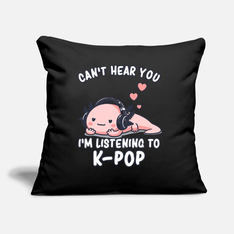 K-Pop KPop Musique Coréenne Axolotl Coussin et housse de 45 x 45 cm