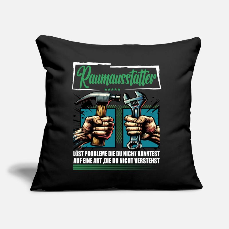 Raumausstatter Beruf mit lustigen Spruch Sofakissen mit Füllung 45 x 45 cm