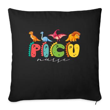 Pediatric Nurse Picu Peds - Sofa pillow with filling 45cm x 45cm - black - Front