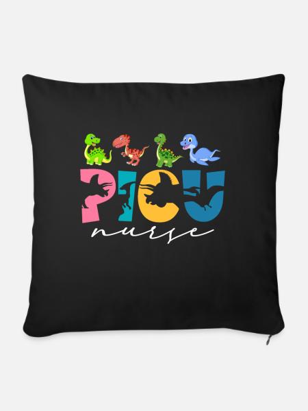 Kinderkrankenschwester Picu Peds - Sofakissen mit Füllung 45 x 45 cm - Schwarz