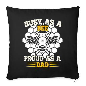 Bee Father Honey Beekeeper Father Beekeeper - Sofa pillow with filling 45cm x 45cm - black - Front