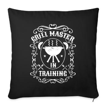 BBQ Smoker Meat Grilling Funny - Sofa pillow with filling 45cm x 45cm - black - Front