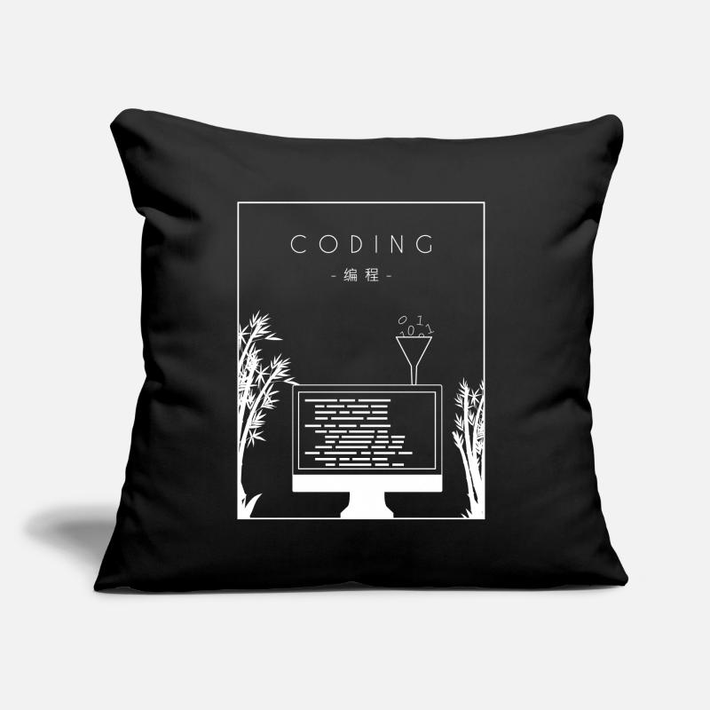 Coding Chinese Hanzi Developer Coder Programmer Sofa pillow with filling 45cm x 45cm