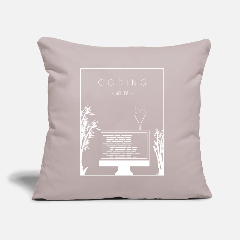 Coding Chinese Hanzi Developer Coder Programmierer Sofakissen mit Füllung 45 x 45 cm