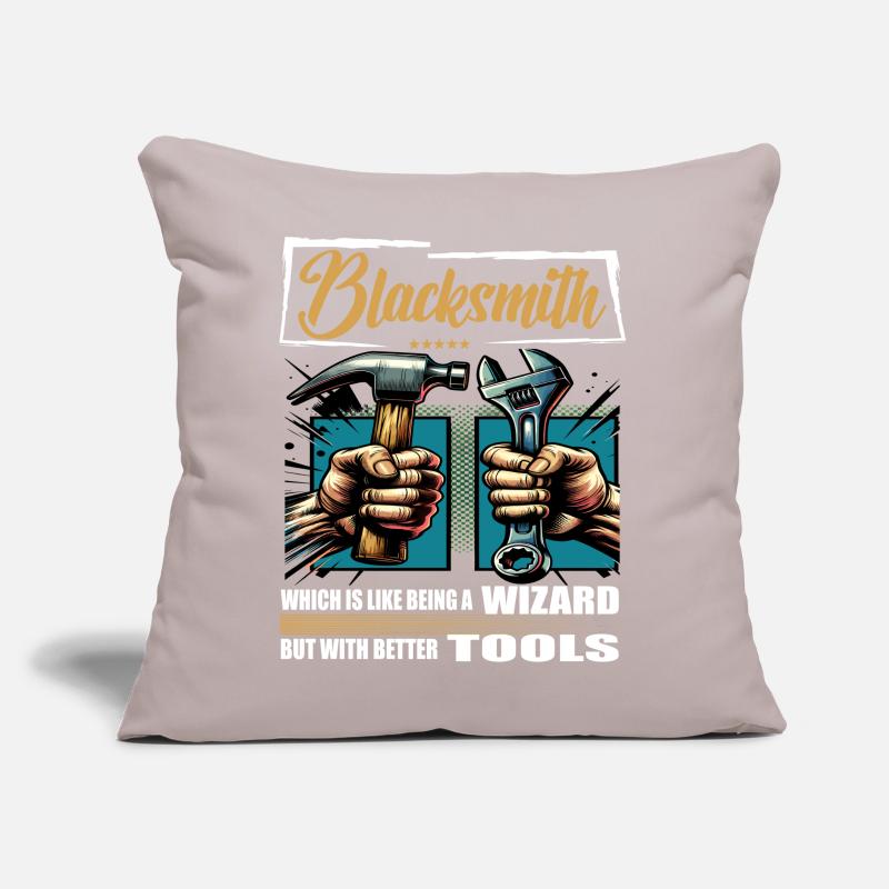 Blacksmith Profession Saying Worker Sofa pillow with filling 45cm x 45cm