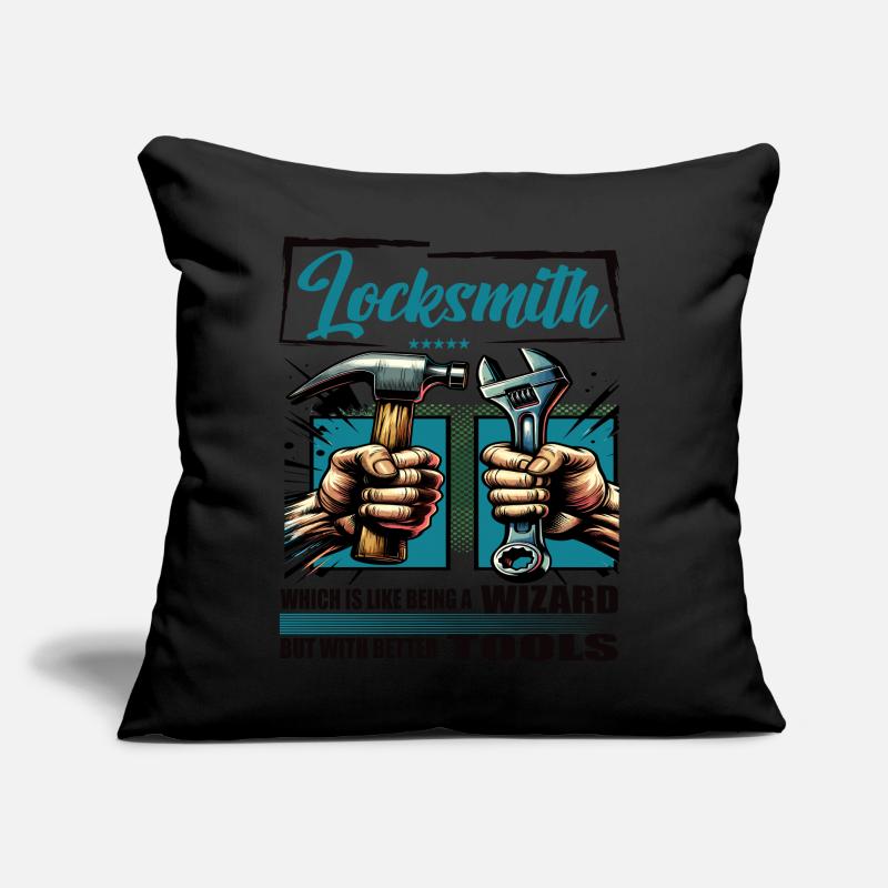 Locksmith Profession Saying Worker Sofa pillow with filling 45cm x 45cm