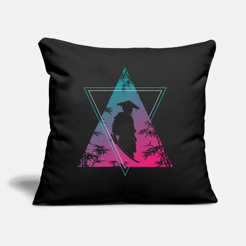 Neon Samurai Moderner Krieger Geist Sofakissen mit Füllung 45 x 45 cm