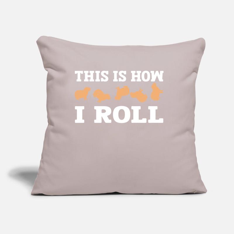 This is how I roll cute capybara Sofa pillow with filling 45cm x 45cm