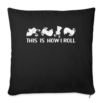 C'est comme ça que je roule Sweet Rabbit - Coussin et housse de 45 x 45 cm - noir - Devant