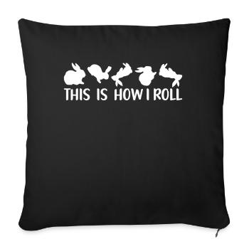 C'est comme ça que je roule Sweet Rabbit - Coussin et housse de 45 x 45 cm - noir - Devant
