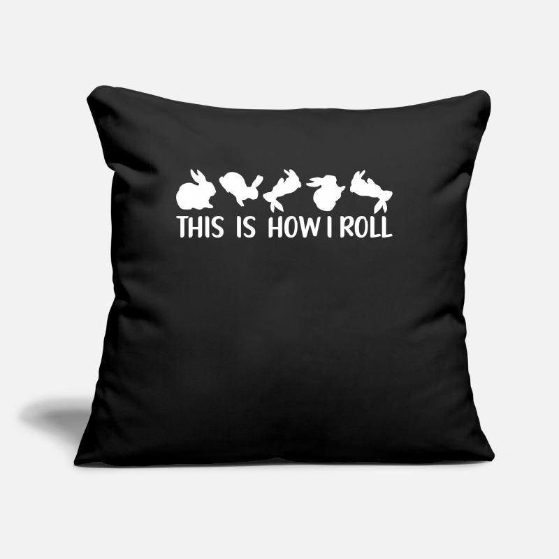 This is how I roll Sweet Rabbit Sofa pillow with filling 45cm x 45cm