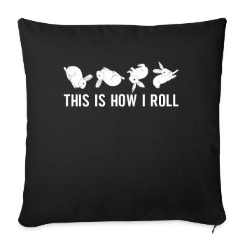 C'est comme ça que je roule Sweet Rabbit - Coussin et housse de 45 x 45 cm - noir - Devant