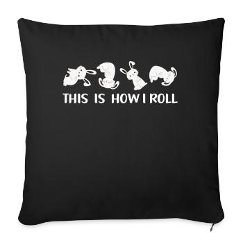 C'est comme ça que je roule Sweet Rabbit - Coussin et housse de 45 x 45 cm - noir - Devant