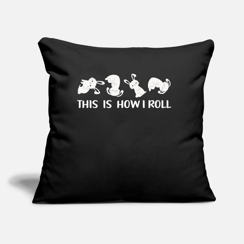 This is how I roll Sweet Rabbit Sofa pillow with filling 45cm x 45cm