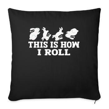 C'est comme ça que je roule Sweet Rabbit - Coussin et housse de 45 x 45 cm - noir - Devant