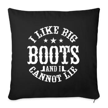 Line Dancing Groupe Line Dance Western Cowboy - Sofa pillow with filling 45cm x 45cm - black - Front