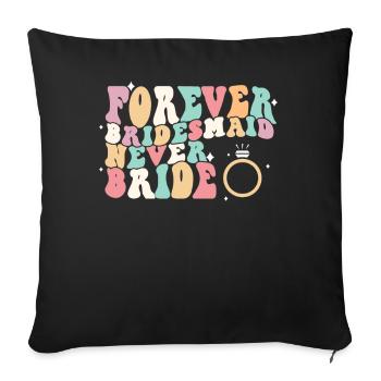Honorpower Bridesmaid Groovy Bachelor - Sofa pillow with filling 45cm x 45cm - black - Front