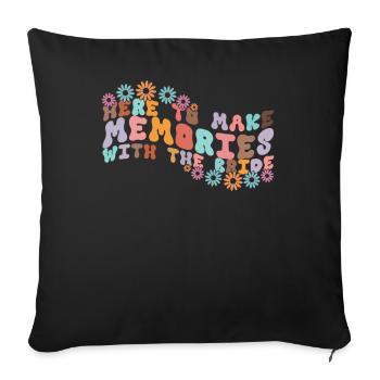 Honorpower Bridesmaid Groovy Bachelor - Sofa pillow with filling 45cm x 45cm - black - Front