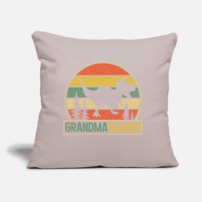 Omasaurus T Rex Dinosaure Oma Saurus Coussin et housse de 45 x 45 cm