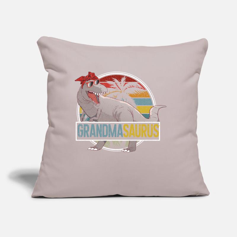 Omasaurus T Rex Dinosaurier Oma Saurus Sofakissen mit Füllung 45 x 45 cm