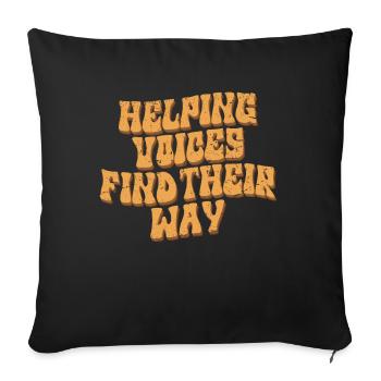 Groovy Speech Language Pathologist SLP - Sofa pillow with filling 45cm x 45cm - black - Front