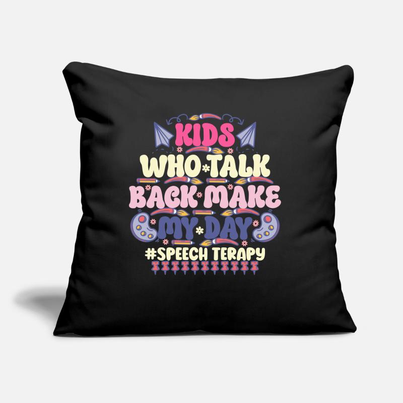 Groovy Speech Language Pathologist SLP Sofakissen mit Füllung 45 x 45 cm