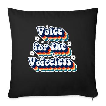Groovy Speech Language Pathologist SLP - Sofa pillow with filling 45cm x 45cm - black - Front