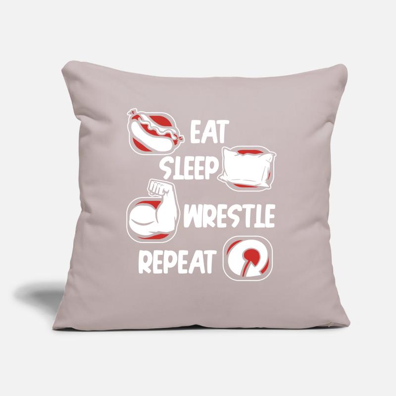 Manger Dormir Lutter Répéter Techniques Exercice Bras Coussin et housse de 45 x 45 cm