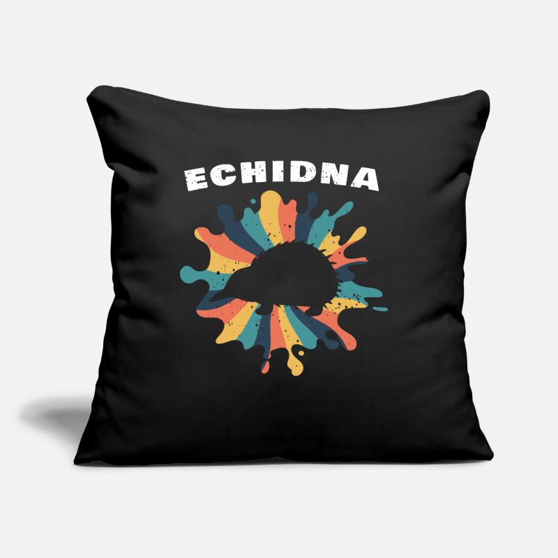 Echidna Retro Design Echidna à bec Coussin et housse de 45 x 45 cm