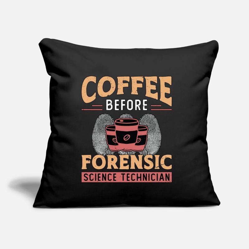 Forensic Science Coffee Fingerprints Coffee Lover Sofa pillow with filling 45cm x 45cm
