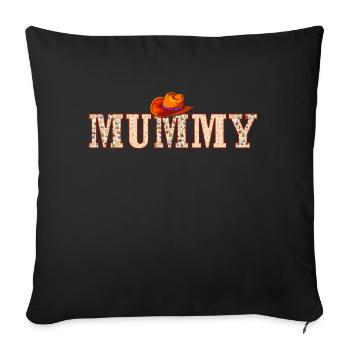 Mom Cowboy Birthday Western Family Matching - Sofa pillow with filling 45cm x 45cm - black - Front