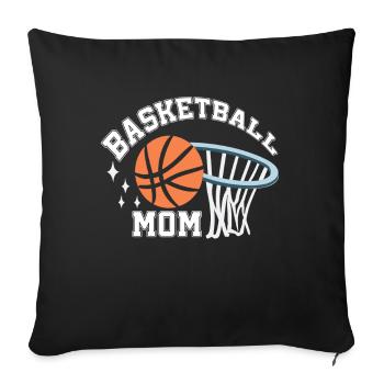 Basketball Mom Basketball Mama Süße Mutter - Sofakissen mit Füllung 45 x 45 cm - Schwarz - Vorne