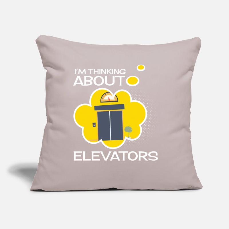 Thinking Elevators Ascenseur Ascenseur Ascenseur Coussin et housse de 45 x 45 cm