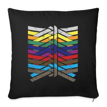Karate Black Belt Martial Arts Karate Kick - Sofakissen mit Füllung 45 x 45 cm - Schwarz - Vorne