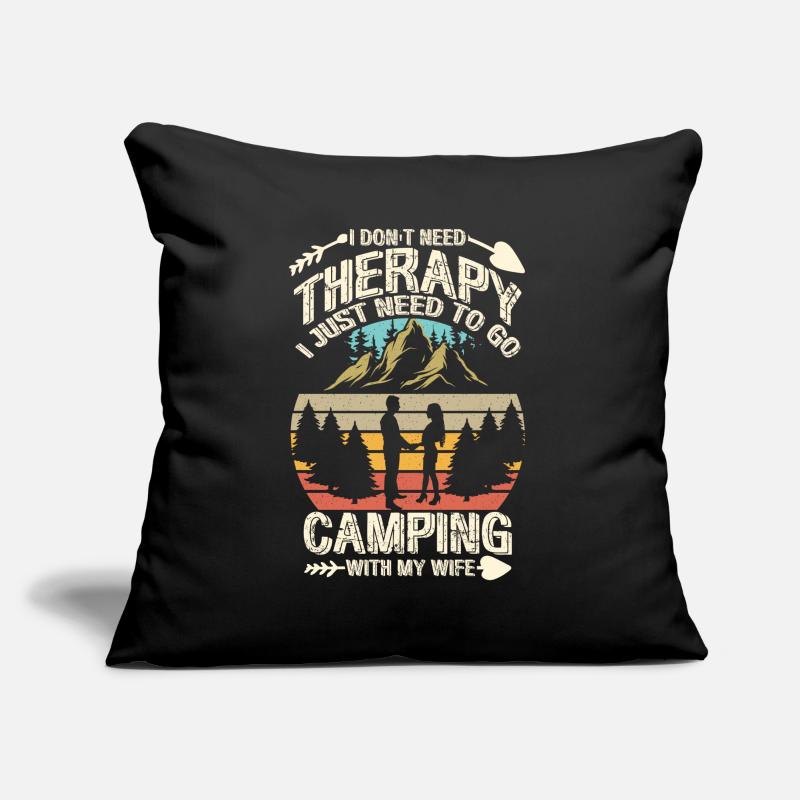 Ehemann Und Ehefrau Campingpartner Paar Matching Sofakissen mit Füllung 45 x 45 cm