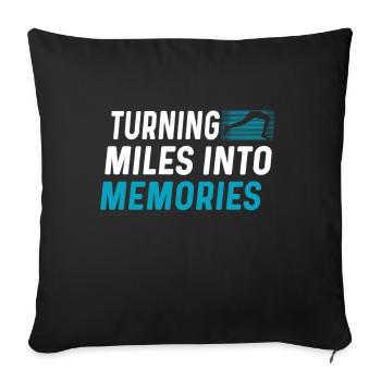 26. 2 Marathon Runners Funny Marathon Quote - Sofa pillow with filling 45cm x 45cm - black - Front