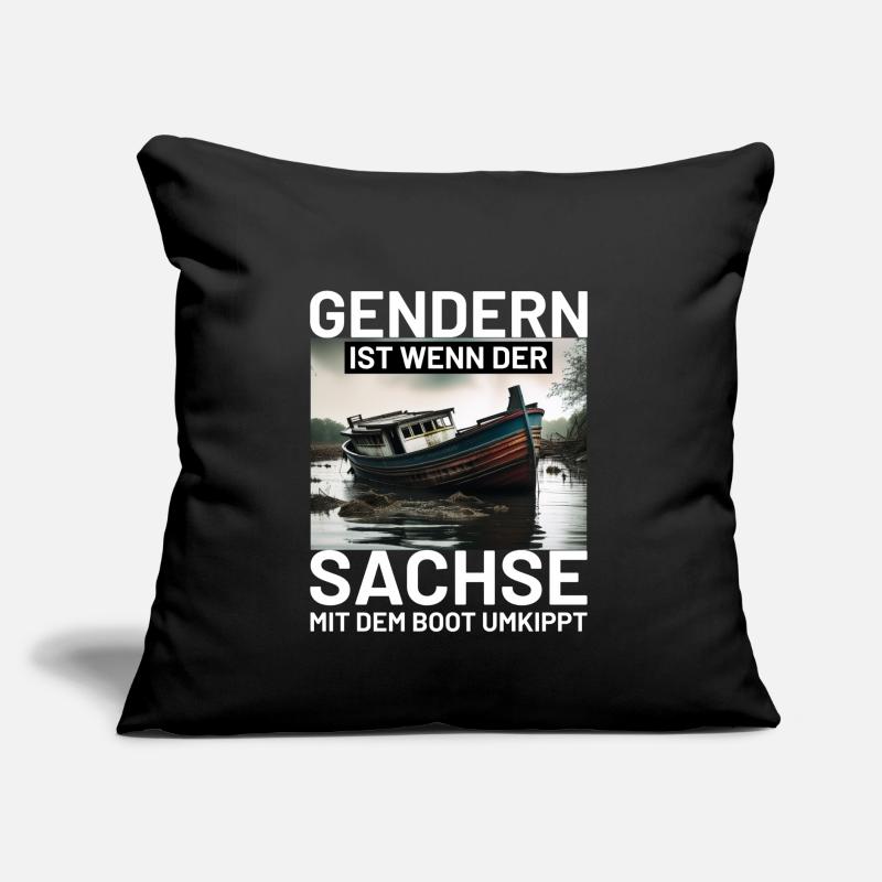 Boot Sachse Sofakissen mit Füllung 45 x 45 cm