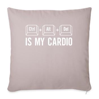 Software Developer, Computer Engineer, Nerd - Sofa pillow with filling 45cm x 45cm - light taupe - Front