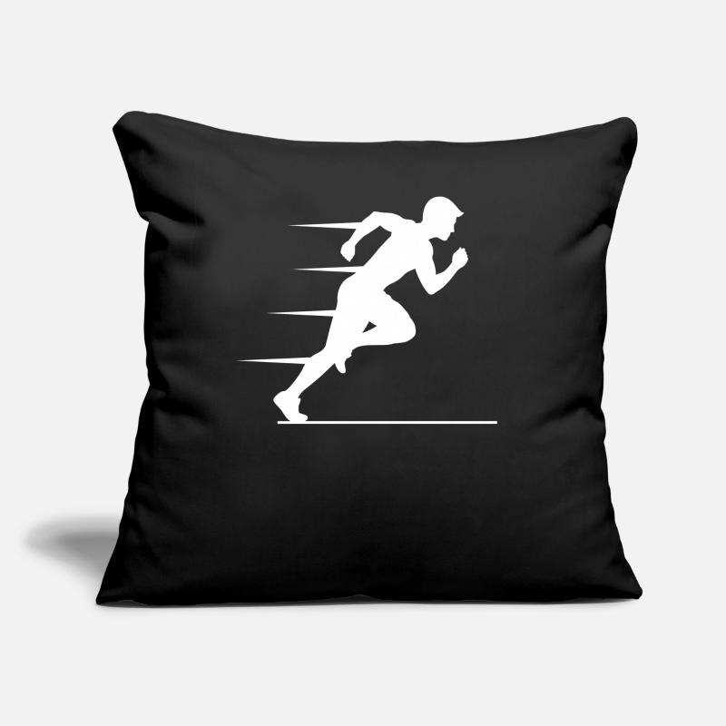 Schneller Sprinter Dynamik Leichtathletik Sofakissen mit Füllung 45 x 45 cm