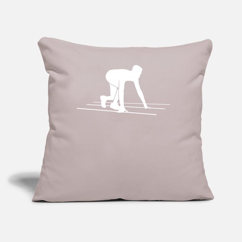 Sprinter Start Dynamics Strength Athlete Gift Sofa pillow with filling 45cm x 45cm