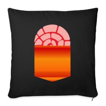 Concha Pan Dulce y Chisme Mexican - Sofa pillow with filling 45cm x 45cm - black - Front