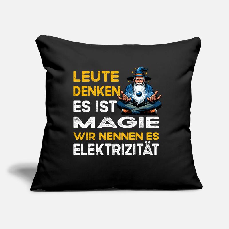 People Thinking Magic Electricity Electronics Technician Sofa pillow with filling 45cm x 45cm